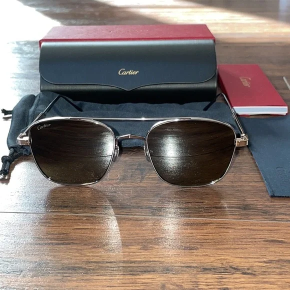 Cartier Sunglasses NWT NWT Cartier CT0502S-001 Sunglasses main image 3